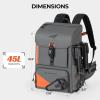 image:imageKastKing All Weather Fishing Tackle Backpack with Removable Rod HoldersWaterproof ArmorShield Fabric Fishing Bag Storage Fishing GearB GreyWithout Waterproof Tackle Box