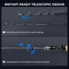 image:imageKastKing Megatron Titanium Telescopic Casting amp Spinning Fishing Rods IM7 Graphite Travel Rod with Titanium Solid Tip Power Transition System for Freshwater and Inshore FishingCast 66 M Fast