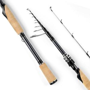 image:imageKastKing Megatron Titanium Telescopic Casting amp Spinning Fishing Rods IM7 Graphite Travel Rod with Titanium Solid Tip Power Transition System for Freshwater and Inshore FishingSpin 66 M Fast