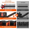 image:imageKastKing GravityLock V8 Multifunction Fishing Rod Holder Wall Mounted Fishing Rod Rack Holds 8 Fishing Rods or Combos One Adjustable Clip Patented Builtin Line Spooler amp Cutter HeavyDuty GripAV8 Store 8 Combos With Line Spooler  1 Pack