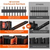 image:imageKastKing GravityLock V8 Multifunction Fishing Rod Holder Wall Mounted Fishing Rod Rack Holds 8 Fishing Rods or Combos One Adjustable Clip Patented Builtin Line Spooler amp Cutter HeavyDuty GripCV9 Store 18 Combos  2 Packs