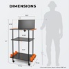 image:imageKastKing V10 Gear Trolley Indoor Fishing Rod Holder for 10 Combos 3Tier Fishing Accessory Shelves With Peg Wall Patented Builtin Line Spooler Mobile Tackle Storage Cart With Locking WheelsBPro Model 12 Rods