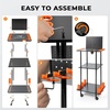 image:imageKastKing V10 Gear Trolley Indoor Fishing Rod Holder for 10 Combos 3Tier Fishing Accessory Shelves With Peg Wall Patented Builtin Line Spooler Mobile Tackle Storage Cart With Locking WheelsAStandard Model 10 Rods