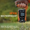 image:imageKastKing Weighmaster MechanicalDigital Fishing Scale 120 lb Capacity 25 Backlit Display HighPrecision Sensor 9 Weight Memory Temperature Detection IPX6 Waterproof Fishing GiftsD Orange Combo