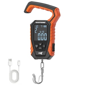 image:imageKastKing Weighmaster MechanicalDigital Fishing Scale 120 lb Capacity 25 Backlit Display HighPrecision Sensor 9 Weight Memory Temperature Detection IPX6 Waterproof Fishing GiftsB Orange