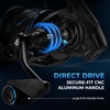 image:imageKastKing Verus Spinning Reel UltraLightweight 5oz Fishing Reel 521621 Gear Ratio Aerodynamic Reel Rotor 101 Stainless Steel Bearings Lightweight Nylitech BodyampRotor Carbon Fiber DragBlack