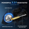 image:imageKastKing Verus Spinning Reel UltraLightweight 5oz Fishing Reel 521621 Gear Ratio Aerodynamic Reel Rotor 101 Stainless Steel Bearings Lightweight Nylitech BodyampRotor Carbon Fiber DragBlack