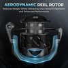 image:imageKastKing Verus Spinning Reel UltraLightweight 5oz Fishing Reel 521621 Gear Ratio Aerodynamic Reel Rotor 101 Stainless Steel Bearings Lightweight Nylitech BodyampRotor Carbon Fiber DragSilver