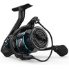 image:imageKastKing Verus Spinning Reel UltraLightweight 5oz Fishing Reel 521621 Gear Ratio Aerodynamic Reel Rotor 101 Stainless Steel Bearings Lightweight Nylitech BodyampRotor Carbon Fiber DragBlack