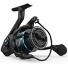 image:imageKastKing Verus Spinning Reel UltraLightweight 5oz Fishing Reel 521621 Gear Ratio Aerodynamic Reel Rotor 101 Stainless Steel Bearings Lightweight Nylitech BodyampRotor Carbon Fiber DragBlack