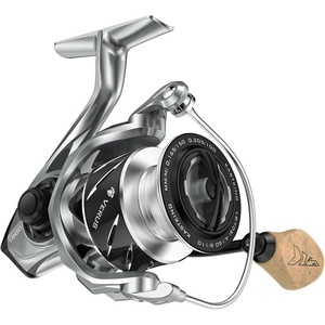 image:imageKastKing Verus Spinning Reel UltraLightweight 5oz Fishing Reel 521621 Gear Ratio Aerodynamic Reel Rotor 101 Stainless Steel Bearings Lightweight Nylitech BodyampRotor Carbon Fiber DragSilver
