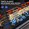 image:imageKastKing MeshGuard Camo Fishing Rod Sleeves Fits Casting Spinning Rods  Floating Design Thick Neoprene Protection Hookresistant amp UV Defense Adjustable Lanyard amp Builtin Hanging LoopKhaki Camo 1 Pcs