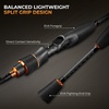 image:imageKastKing Zephyr Finesse Spinning amp Casting Fishing Rods  2Piece Rods with Extra Tip IM6 Graphite Blanks Stainless Steel Guides with Zirconium Rings EVA Handle Hook KeeperSpin Finesse  68 UL Ex Fast 3pcs Extra Tip