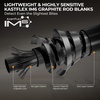 image:imageKastKing Zephyr Finesse Spinning amp Casting Fishing Rods  2Piece Rods with Extra Tip IM6 Graphite Blanks Stainless Steel Guides with Zirconium Rings EVA Handle Hook KeeperBait Finesse  69 L Fast 3pcs