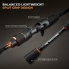 image:imageKastKing Zephyr Finesse Spinning amp Casting Fishing Rods  2Piece Rods with Extra Tip IM6 Graphite Blanks Stainless Steel Guides with Zirconium Rings EVA Handle Hook KeeperBait Finesse  63 UL Fast 2pcs Extra Tip