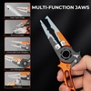 image:imageKastKing TiForge Titanium Jaw Fishing Pliers Freshwater amp Saltwater  TitaniumAlloy Jaws Aluminum Body CorrosionResistant Pliers DualTip Design Safety Lock Secure Sheath amp Tether System76 Titanium Jaw PlierOrangeBlack