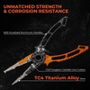 image:imageKastKing TiForge Titanium Jaw Fishing Pliers Freshwater amp Saltwater  TitaniumAlloy Jaws Aluminum Body CorrosionResistant Pliers DualTip Design Safety Lock Secure Sheath amp Tether System76 Titanium Jaw PlierOrangeBlack