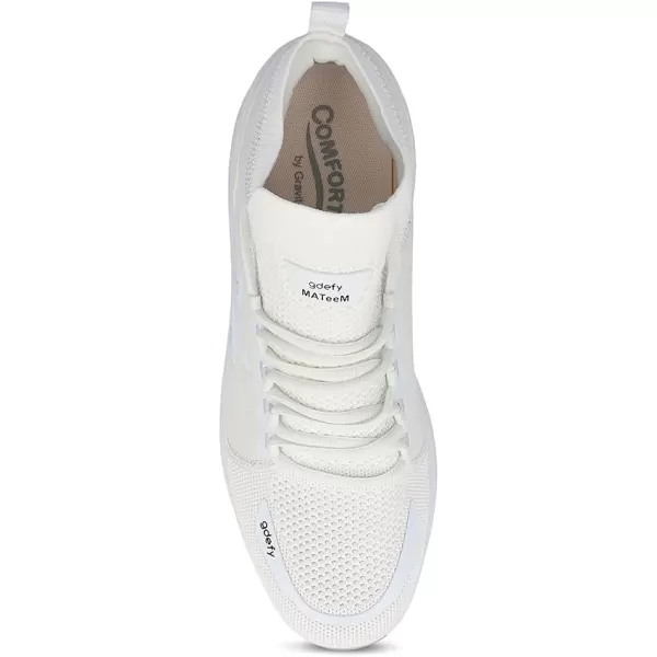 GDEFY Womens MATeeM CrossTrainer  Hybrid VersoShock Performance Proven Pain Relief Shoes with SupportWhite