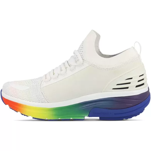 GDEFY Womens MATeeM CrossTrainer  Hybrid VersoShock Performance Proven Pain Relief Shoes with SupportWhiterainbow