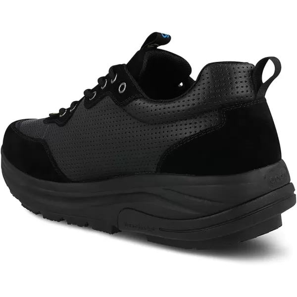 Gravity Defyer Mens GDEFY Shaxon Athletic Shoes  Hybrid VersoShock Proven Performance ShockAbsorbing Leather Pain Relief ShoesBlack