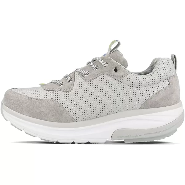 Gravity Defyer Mens GDEFY Shaxon Athletic Shoes  Hybrid VersoShock Proven Performance ShockAbsorbing Leather Pain Relief ShoesGrey