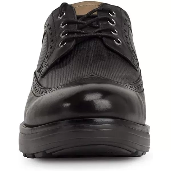 Gravity Defyer Mens GDefy Morteson Dress Shoes  VersoCloud Ultimate Shock Absorbing Leather Casual Supportive Dress SneakersBlack