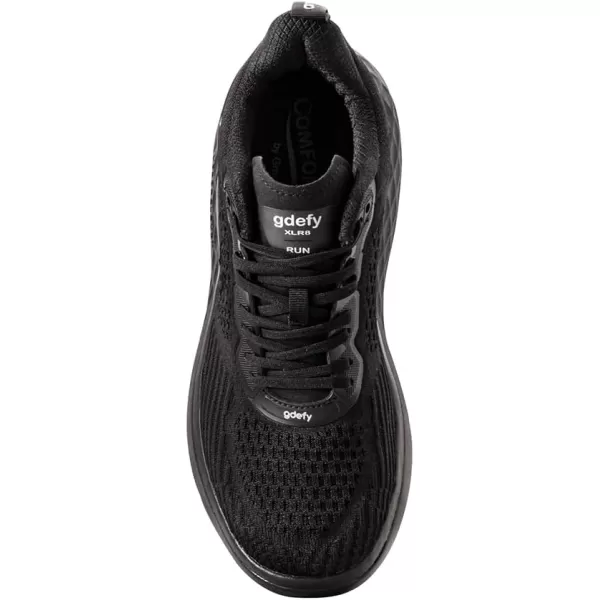 Gravity Defyer Mens GDefy XLR8 Run  VersoCloud MultiDensity Shock Absorbing Performance Long Distance Running ShoesBlack