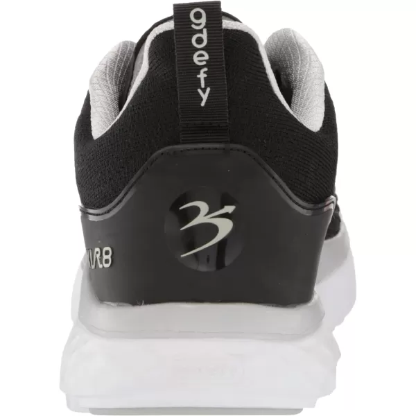 Gravity Defyer Mens GDefy XLR8 Run  VersoCloud MultiDensity Shock Absorbing Performance Long Distance Running ShoesBlack Silver