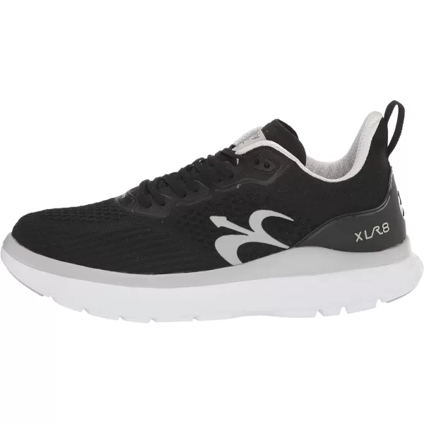 Gravity Defyer Mens GDefy XLR8 Run  VersoCloud MultiDensity Shock Absorbing Performance Long Distance Running ShoesBlack Silver