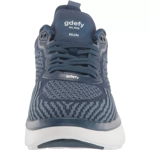 Gravity Defyer Mens GDefy XLR8 Run  VersoCloud MultiDensity Shock Absorbing Performance Long Distance Running ShoesBlue White