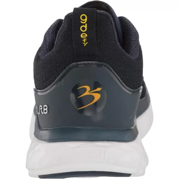 Gravity Defyer Mens GDefy XLR8 Run  VersoCloud MultiDensity Shock Absorbing Performance Long Distance Running ShoesBlue Yellow