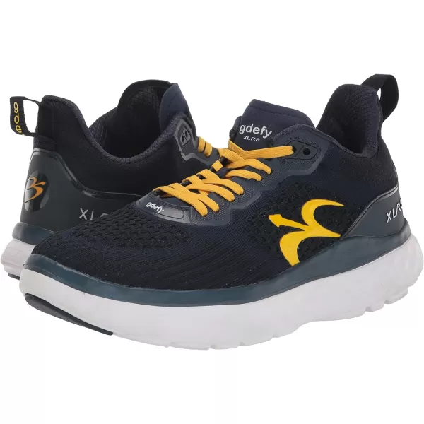 Gravity Defyer Mens GDefy XLR8 Run  VersoCloud MultiDensity Shock Absorbing Performance Long Distance Running ShoesBlue Yellow