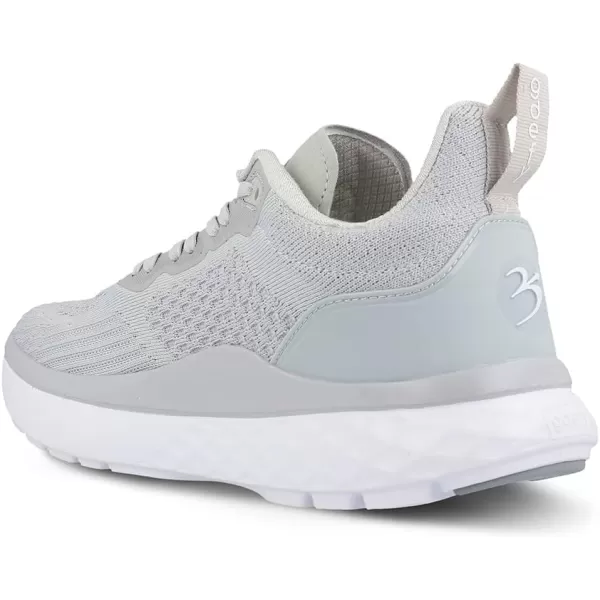 Gravity Defyer Mens GDefy XLR8 Run  VersoCloud MultiDensity Shock Absorbing Performance Long Distance Running ShoesGray White