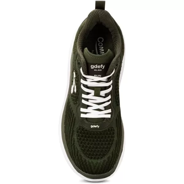 Gravity Defyer Mens GDefy XLR8 Run  VersoCloud MultiDensity Shock Absorbing Performance Long Distance Running ShoesGreen