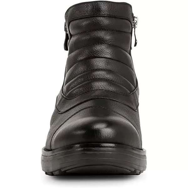 Gravity Defyer Mens Raven Black Dress Boots  VersoCloud Performance ShockAbsorbing Leather BootsBlack