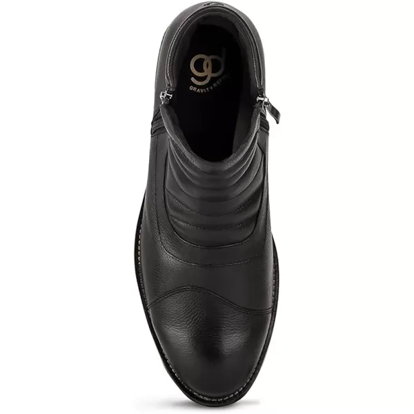 Gravity Defyer Mens Raven Black Dress Boots  VersoCloud Performance ShockAbsorbing Leather BootsBlack