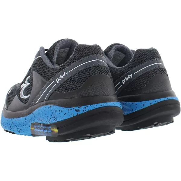 Gravity Defyer Proven Pain Relief Mens GDefy Mighty Walk Athletic Sneakers  Walking Shoes for Knee PainBlack Blue