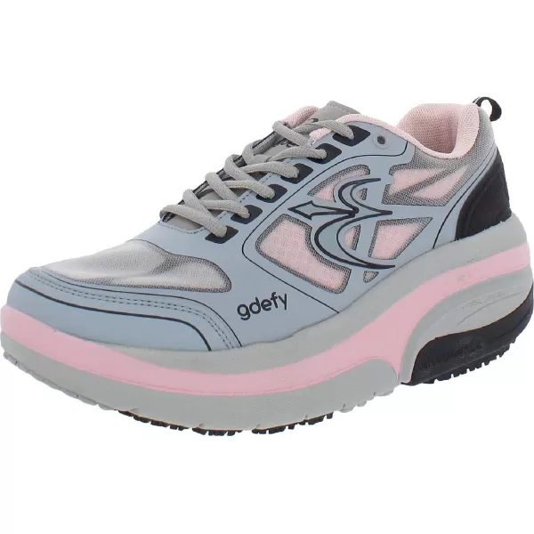 Gravity Defyer Proven Pain Relief Womens GDefy Ion Athletic Shoes for Knee PainGray  Pink