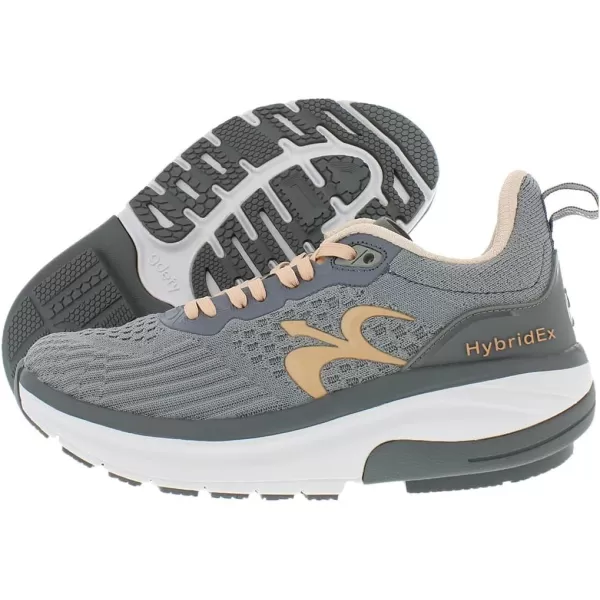 Gravity Defyer Womens GDEFY HybridEx Running Shoes  Hybrid VersoShock Performance Long Distance Running ShoesGraypeach