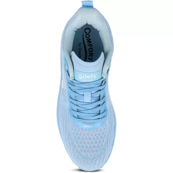 Gravity Defyer Womens GDEFY HybridEx Running Shoes  Hybrid VersoShock Performance Long Distance Running ShoesLight Blue