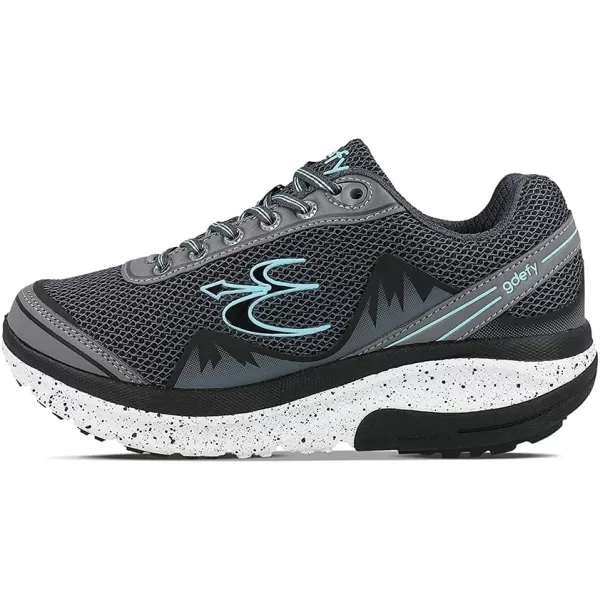 Gravity Defyer Womens GDEFY Mighty Walk Limited Edition Athletic Shoes  VersoShock Proven Performance Walking ShoesGray Blue