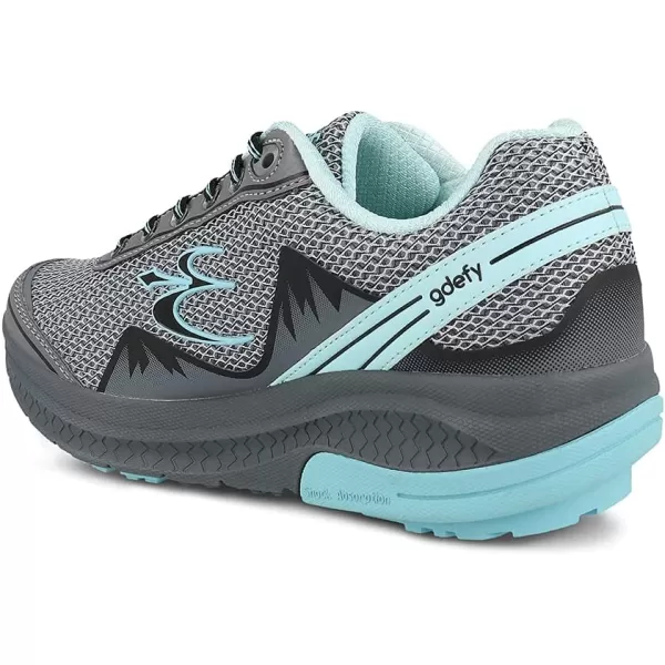 Gravity Defyer Womens GDEFY Mighty Walk Limited Edition Athletic Shoes  VersoShock Proven Performance Walking ShoesLight Blue Gray