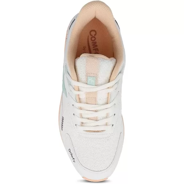 Gravity Defyer Womens GDefy Energiya  Hybrid VersoShock Performance ShockAbsorbing CrossTrainer ShoesWhite  Peach