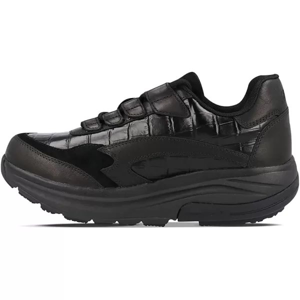 Gravity Defyer Womens GDefy Noganit Athletic Shoes  Hybrid VersoShock Proven Performance ShockAbsorbing Leather Pain Relief ShoesBlack