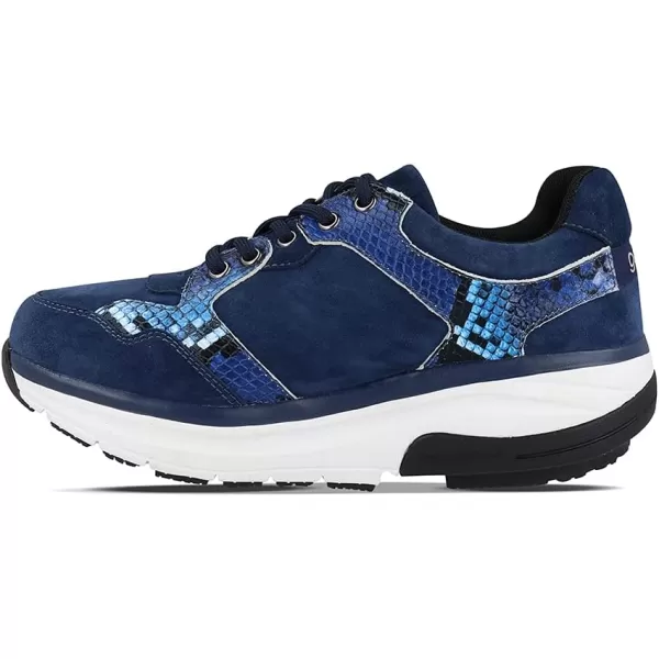 Gravity Defyer Womens GDefy Silvanit Athletic Shoes  Hybrid VersoShock Proven Performance ShockAbsorbing Leather Pain Relief ShoesBlue