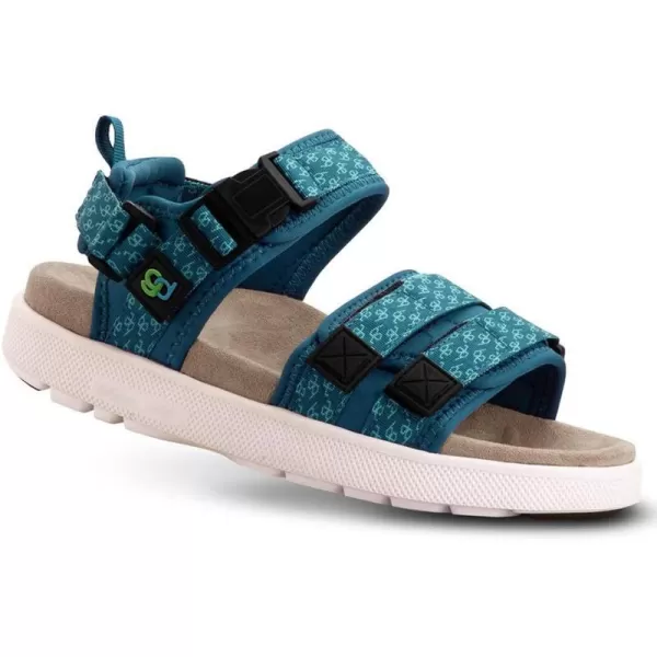 Gravity Defyer Womens GDefy Caf Sandal  VersoCloud MultiDensity Shock Absorbing Stress Recovery SandalsBlue