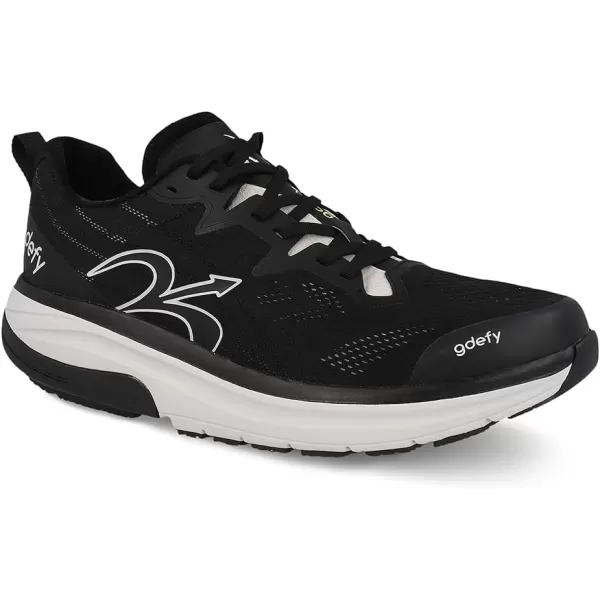 Gravity Defyer Mens Pain Relief  Arch Support  Plantar Fasciitis  Foot amp Knee Pain  Orthopedic  Heel Pain  Free Orthotics Included  Lauff Walking ShoesBlack