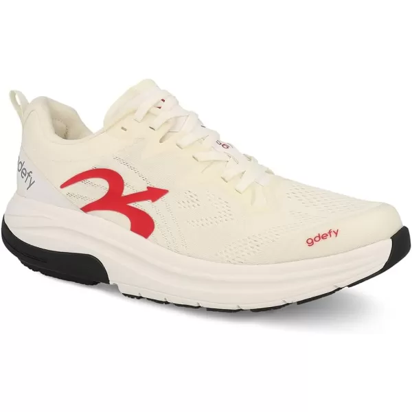 Gravity Defyer Mens Pain Relief  Arch Support  Plantar Fasciitis  Foot amp Knee Pain  Orthopedic  Heel Pain  Free Orthotics Included  Lauff Walking ShoesWhite