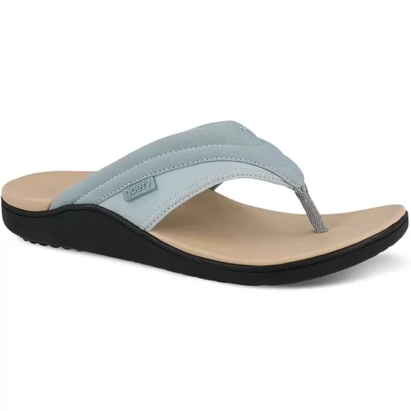 Gravity Defyer Womens GDEFY Kinor  Water Resistant Flip Flops  VersoShock Proven Performance  Orthotic Stress Recovery Outdoor SandalsBlue