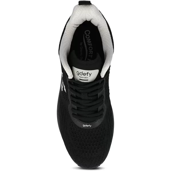 Gravity Defyer Mens GDEFY HybridEx Running Shoes  Hybrid VersoShock Performance Long Distance Running ShoesBlack  Silver